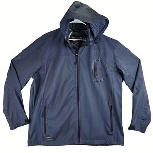 Point Zero Dry Edition Performance Softshell Jacket Men 2XT Blue Hoodie Gorpcore